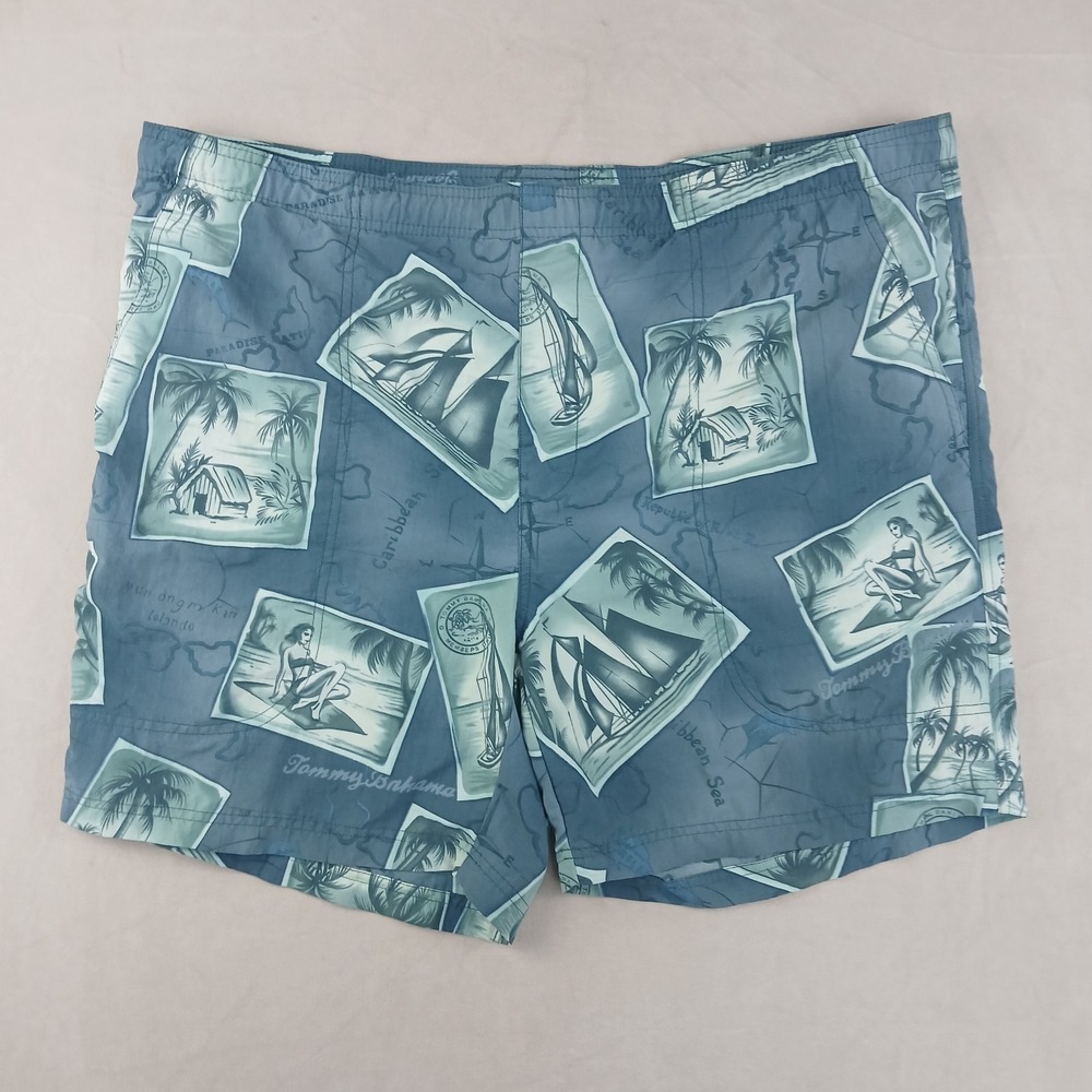Tommy Bahama‎ XL Mens Board Shorts Floral Mesh Liner FLAWS